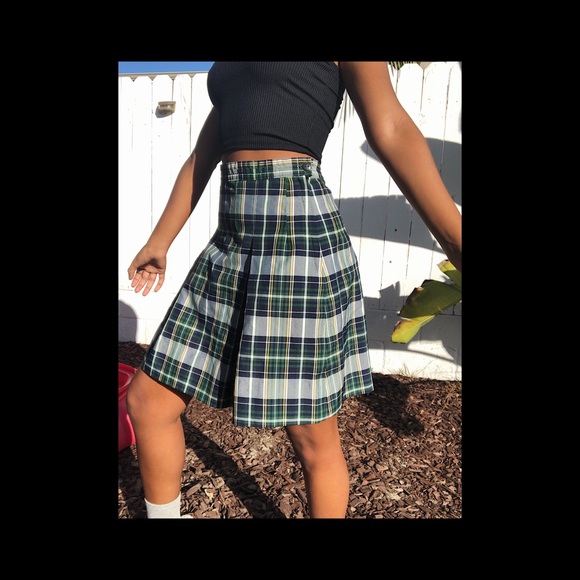 90s AUTHENTIC PLAD PLEATED SCHOOLGIRL SKIRT✨✨ - Picture 4 of 7